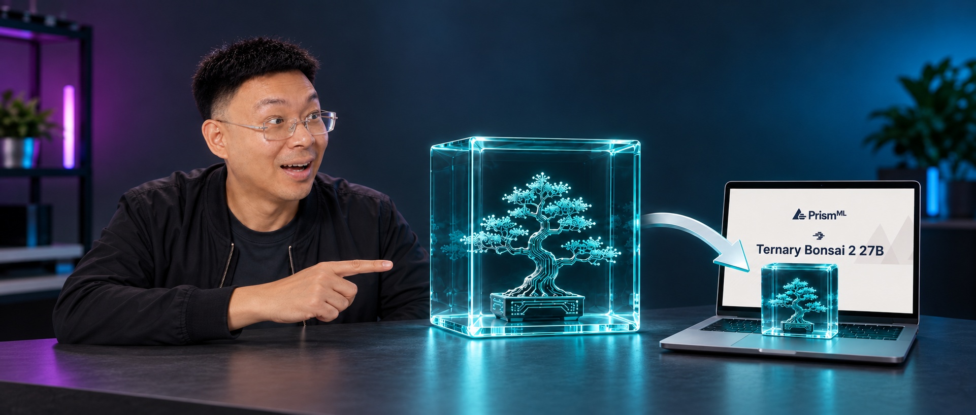 Ternary Bonsai 2 27B 上 Mac:6GB 跑 27B Reasoning,路径、命令与坑