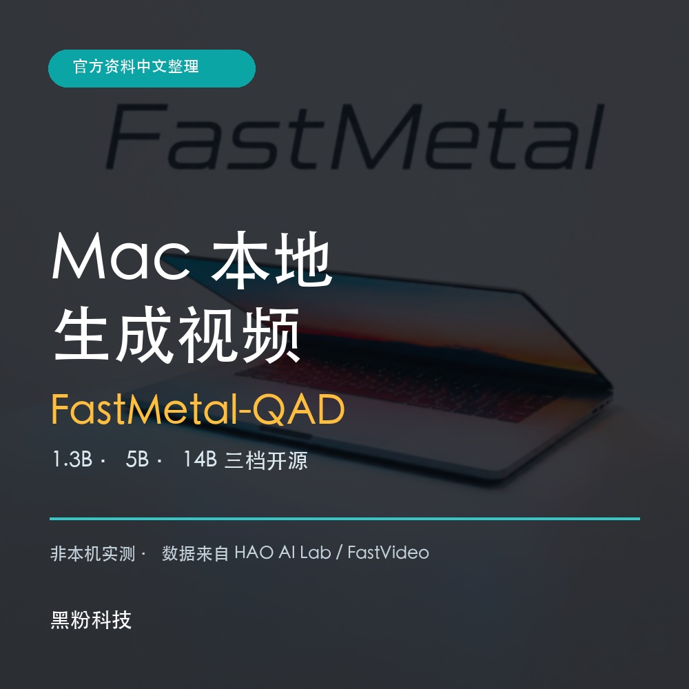 Mac本地生视频：FastMetal-QAD官方介绍