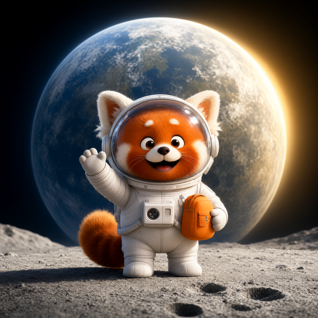 Little Panda Astronaut