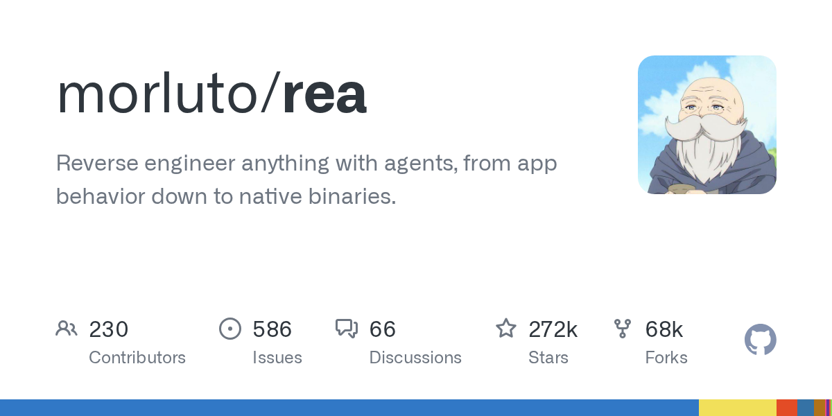 REA on GitHub project homepage